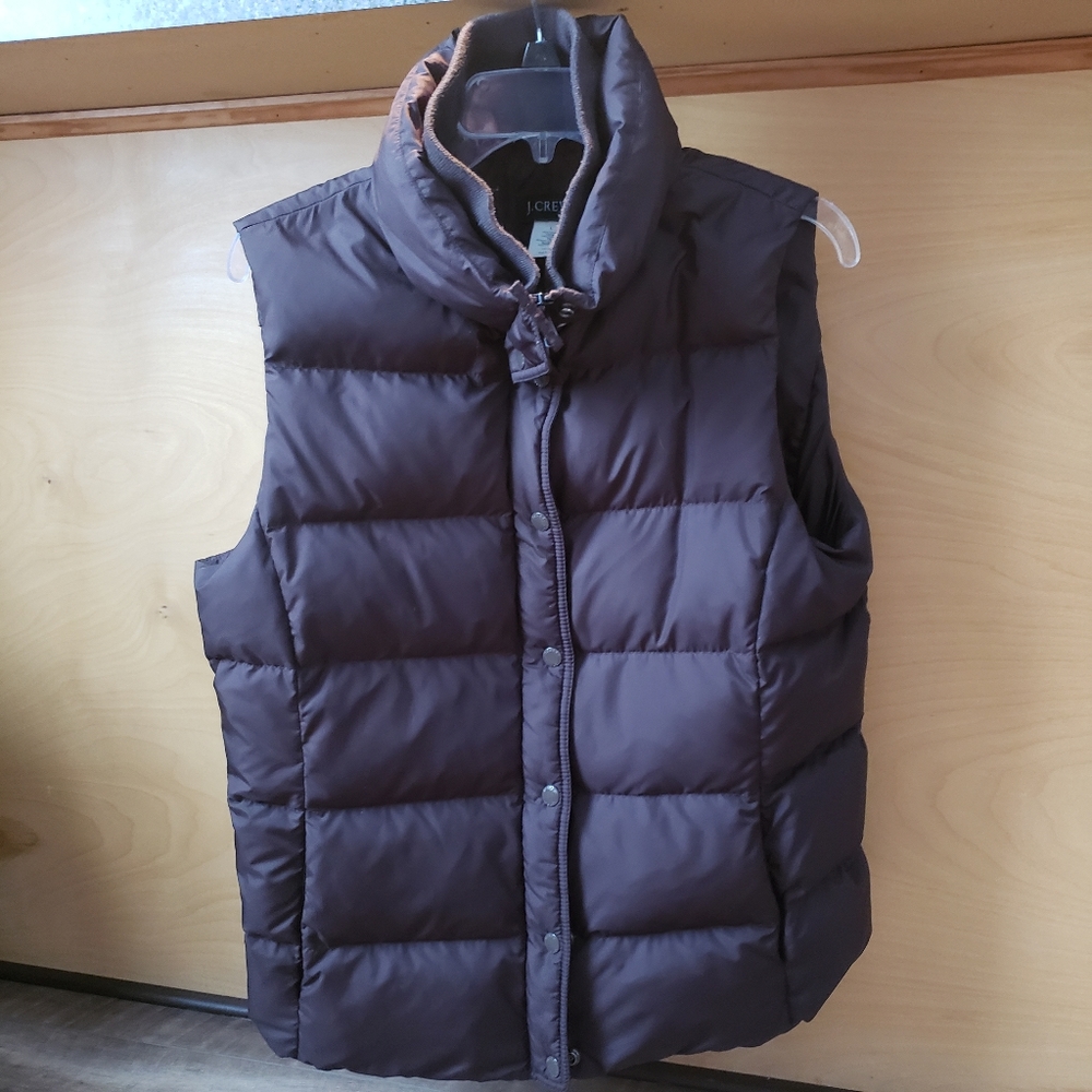 J crew puffer vest size large